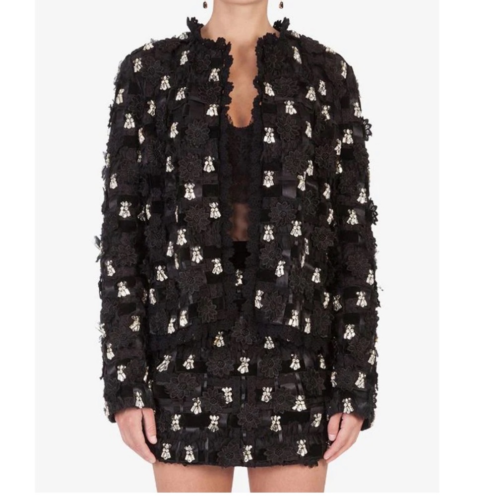 Dolce and Gabbana Embellished Single Breasted Jacket
